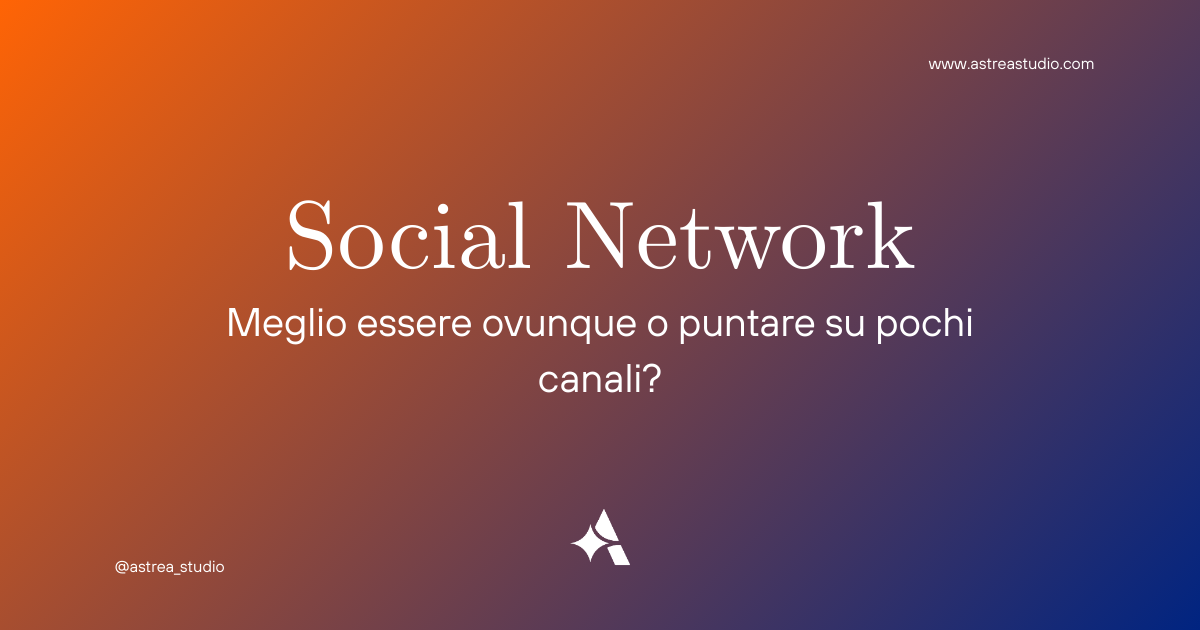 scritta in bianco con descrizione social network